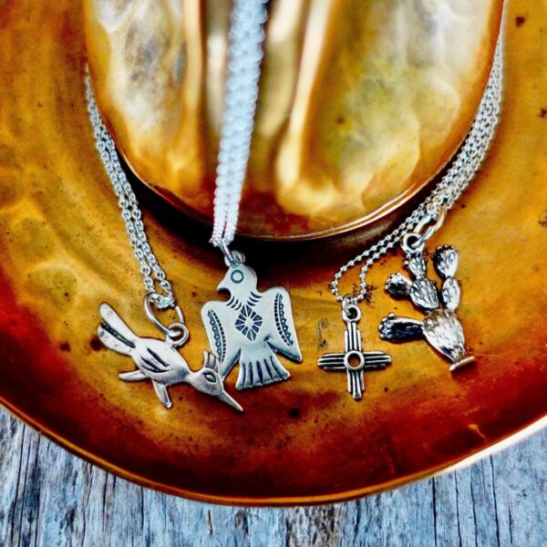 Product Image: Mini Zia Charm Necklace in Sterling Silver