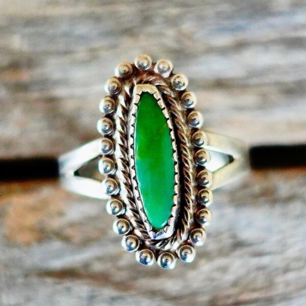 Product Image: Vintage Green Turquoise Cocktail Ring