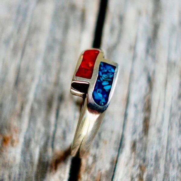 Product Image: Vintage Turquoise & Coral Ring