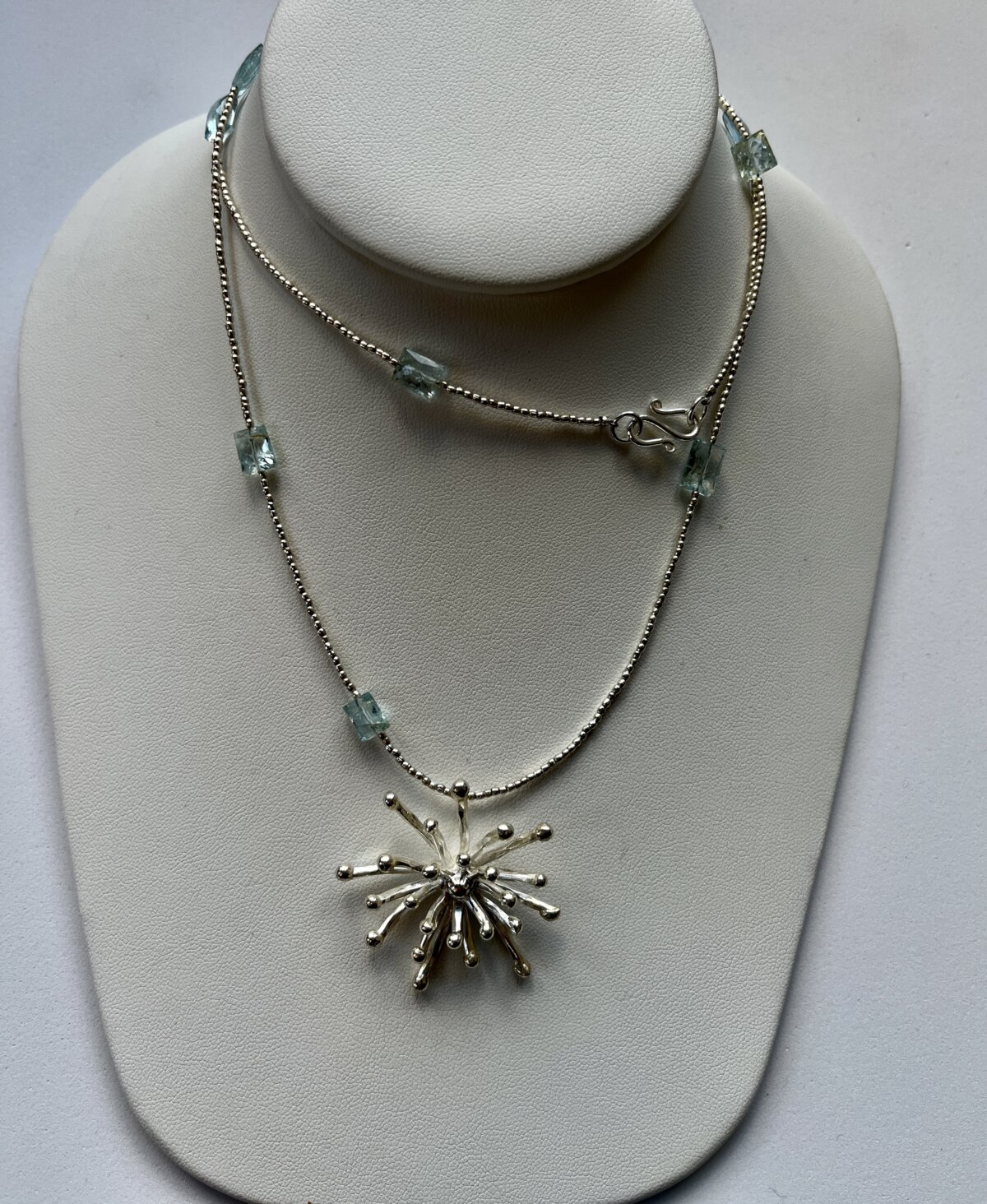 Aquamarine Starburst Necklace – Santa Fe Marketplace – Shop Where I Live