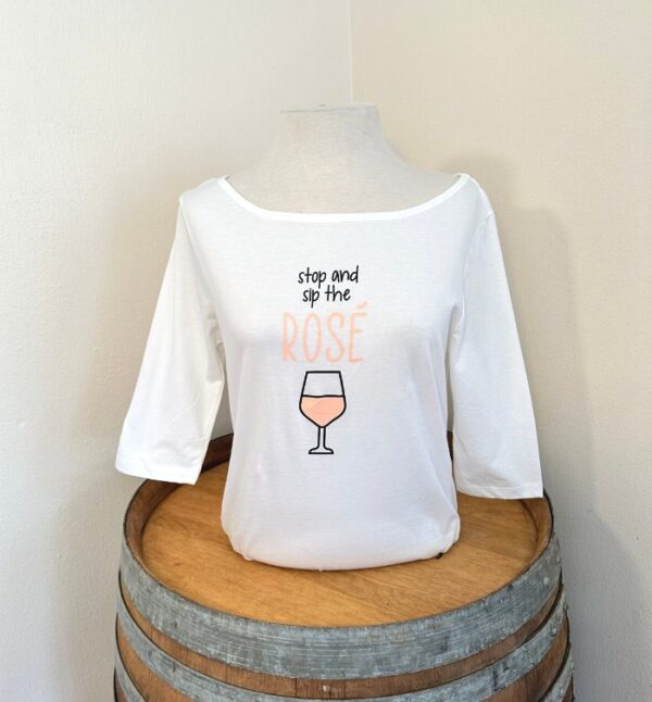 Product Image: Women’s Stop & Sip the Rosé 3/4 Sleeve