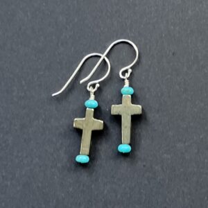Product Image: Pyrite/Turquoise Earrings