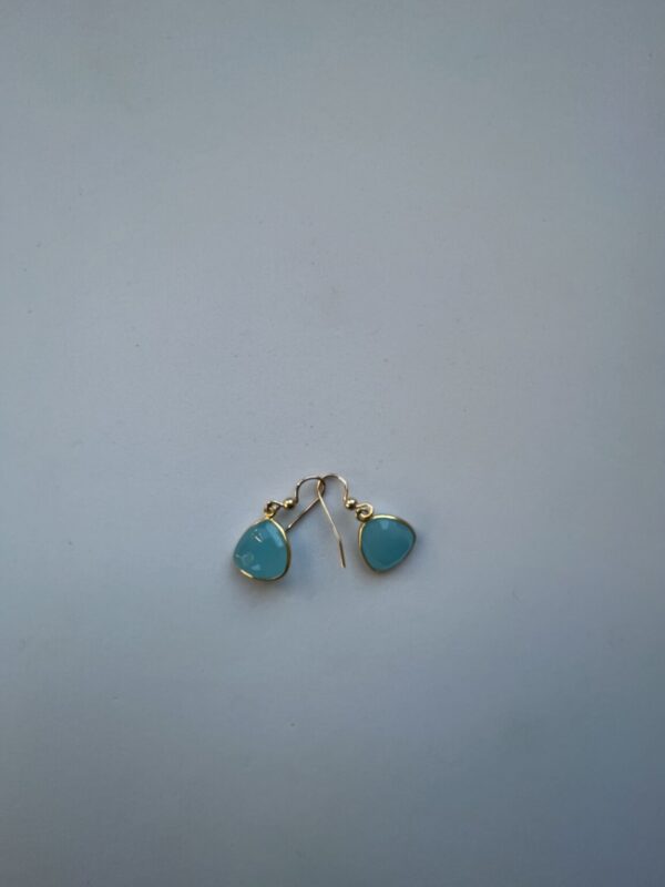Product Image: Chalcedony/Bronze Earrings