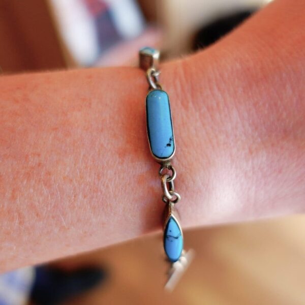 Product Image: Vintage Turquoise Link Bracelet
