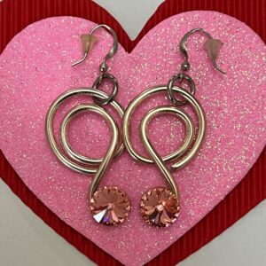 Product Image: Pink Crystal Drop Earrings