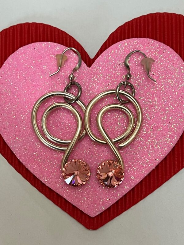 Product Image: Pink Crystal Drop Earrings