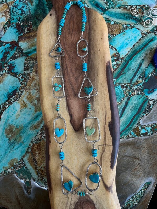 Product Image: Turquoise Heart Reversible Necklace