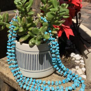 Product Image: 4 Strand Sleeping Beauty Turquoise Shell Strand Necklace