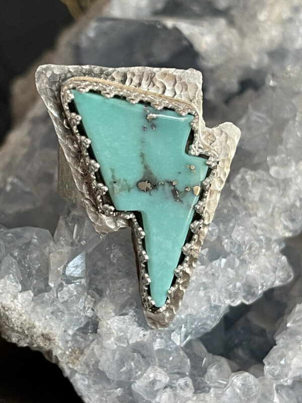 Product Image: Baja Turquoise Bolt Ring Size 7