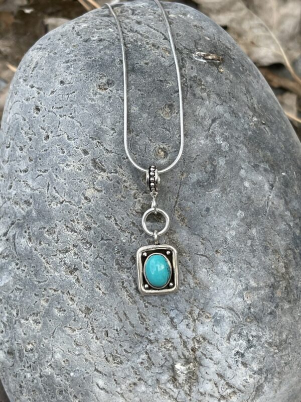 Product Image: Blue Bird Turquoise Charm Necklace