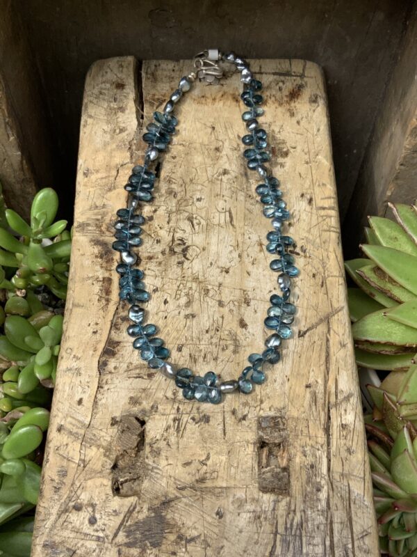 Product Image: Blue Topaz and Keshi Pearl Necklace