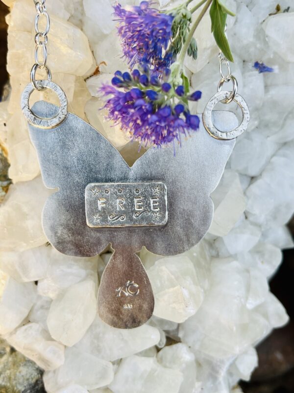 Product Image: Butterfly Necklace w saffire