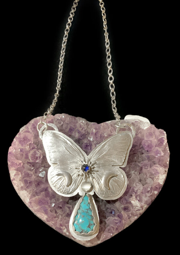 Product Image: Butterfly Necklace w saffire