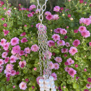 Product Image: Freshwater Pearl Sterling Silver Tassel Necklace