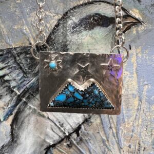 Product Image: Kingman Turquoise Double Mountain Star Necklace