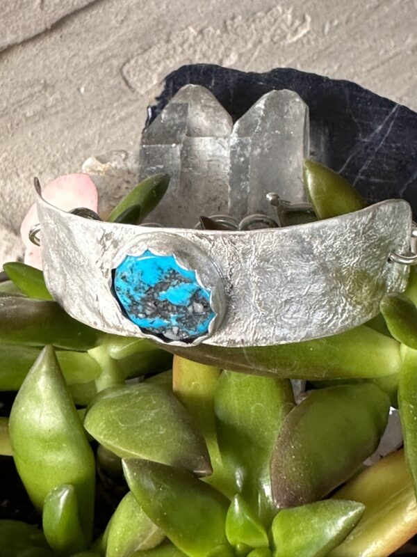 Product Image: Reticulated SS Bracelet w/ Sleeping Beauty Turq