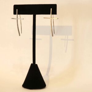 Product Image: “Modern Minimalist Cross Earrings” by Shasta Brooks