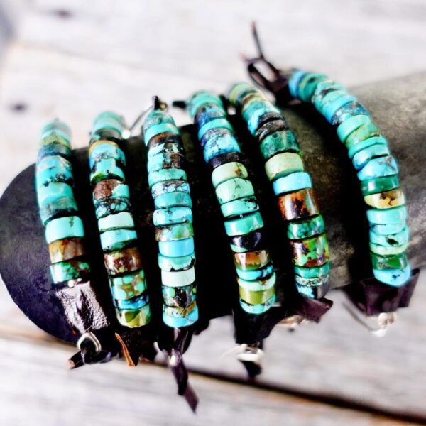 Product Image: Taos Leather & Turquoise Cuff