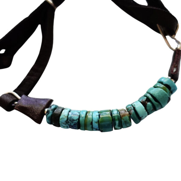 Product Image: Taos Leather & Turquoise Cuff
