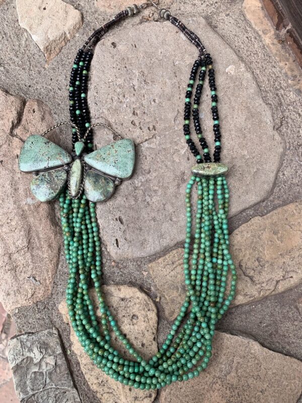 Product Image: Green Turquoise Butterfly Necklace