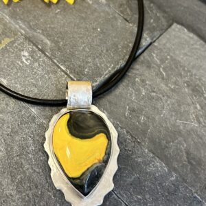 Product Image: Bumble Bee Jasper Sterling Pendant