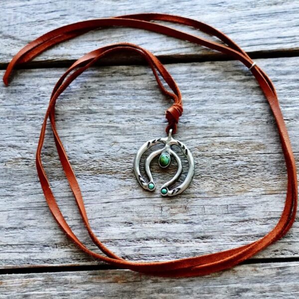 Product Image: Naja Pendant on Deer Leather Cord