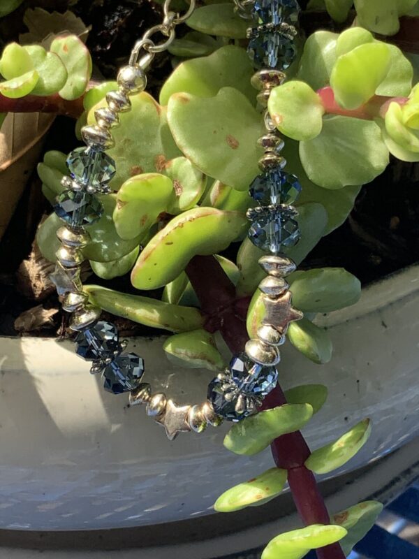 Product Image: Swarovski Faceted Crystal Sterling Stars Bracelet