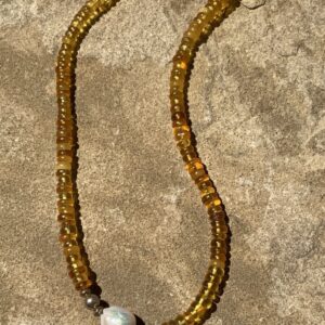 Product Image: Baltic Amber and Pearl Necklace