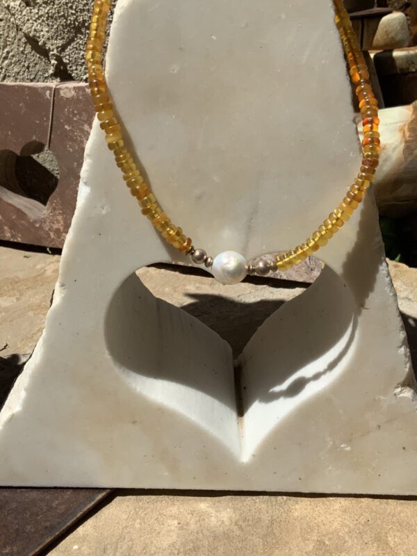 Product Image: Baltic Amber and Pearl Necklace