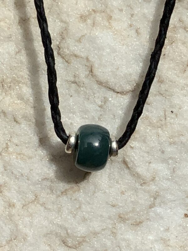Product Image: Jade on Goat Skin Leather Cord Necklace