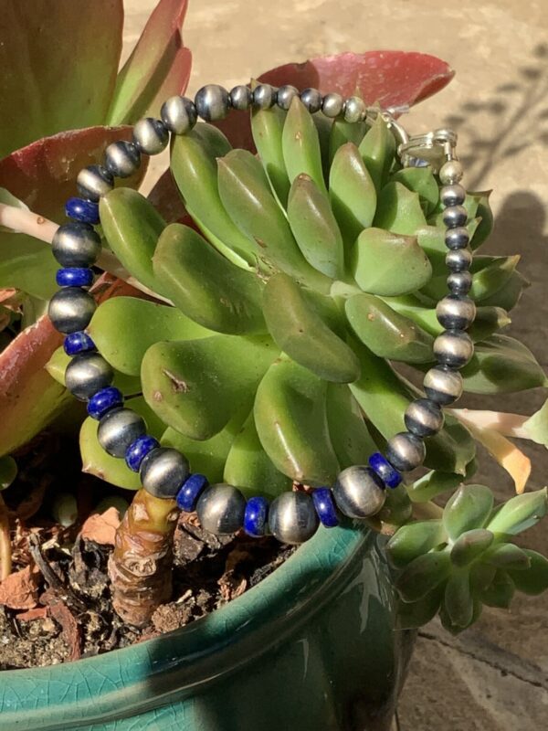 Product Image: Lapis Navaho Bead Bracelet