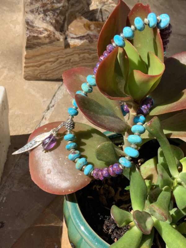 Product Image: Mohave and Kingman Turquoise Feather Necklace