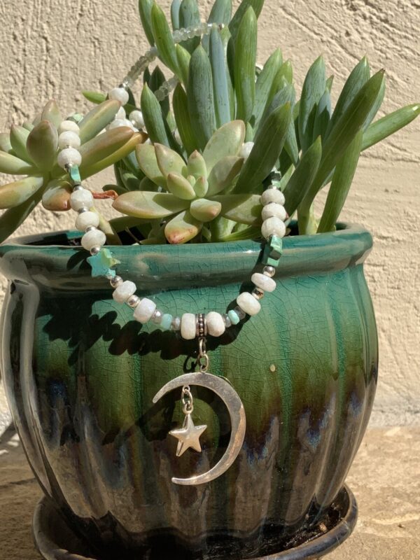 Product Image: Sterling Silver Moon and Star Lobster Clasp