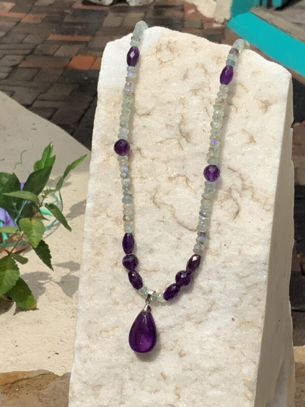 Product Image: Necklace Amethyst & Blue Flourite and SS