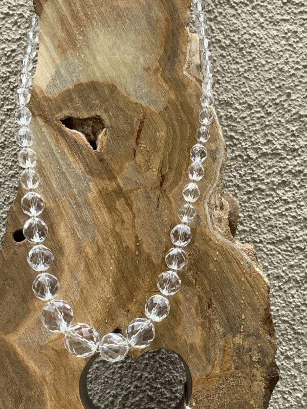 Product Image: Necklace Swarovski Crystal & Faceted Quartz