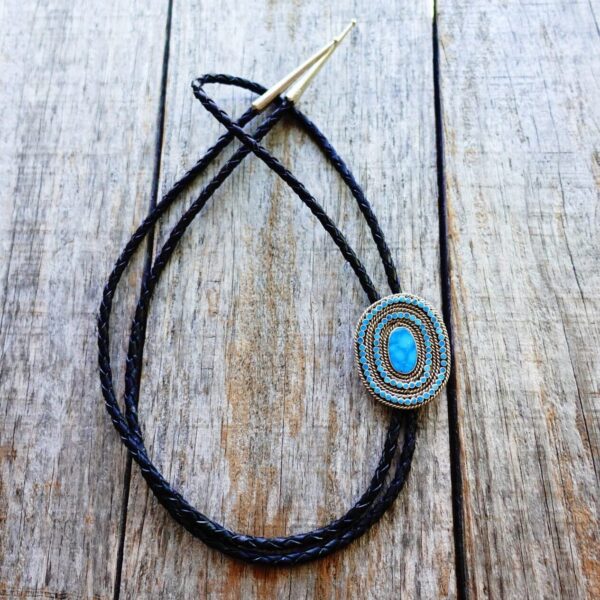 Product Image: Turquoise Cluster Bolo Tie