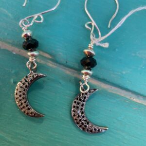 Product Image: Crescent Moon Spinel Earrings
