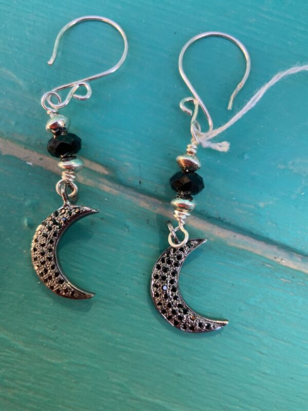 Product Image: Crescent Moon Spinel Earrings