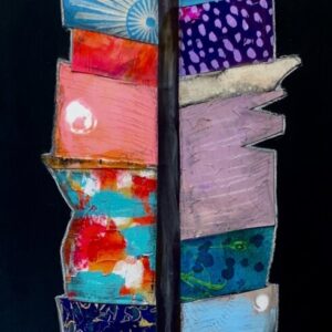 Product Image: Feather 61 – 36 x 12 inches – Mixed Media Painting