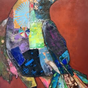 Product Image: Rodney Raven 24 x 18 inches – acrylic on board and collage
