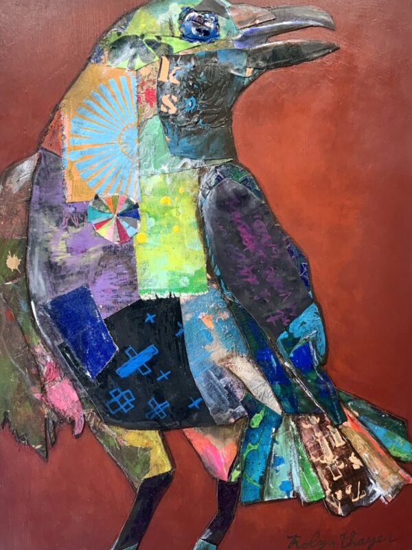 Product Image: Rodney Raven 24 x 18 inches – acrylic on board and collage