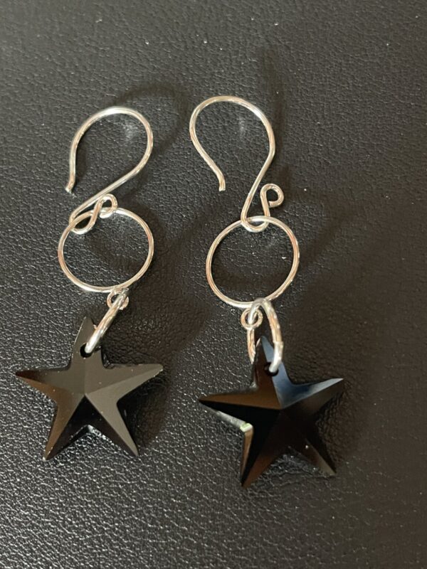 Product Image: Swarovski Black Star Earrings