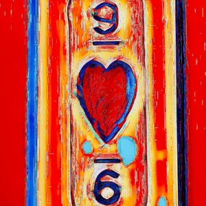 Product Image: “9 Heart 9” Graphics-Infused Photography – Metal Print