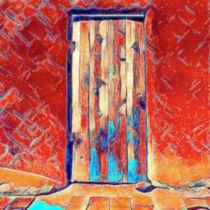 Product Image: “Door #5” Graphics-Infused Photography – Metal Print