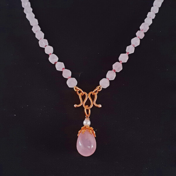 Product Image: Rosequartz Drop Necklace