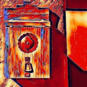 Product Image: “Santa Fe Mailbox” Graphics-Infused Photography – Metal Print