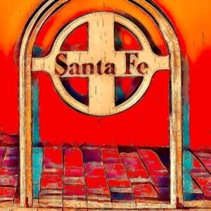 Product Image: “Santa Fe” Graphics-Infused Photography – Metal Print