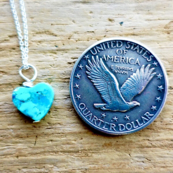 Product Image: Kingman Turquoise Heart Necklace
