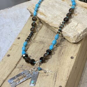 Product Image: Bird in Window Turquoise Necklace