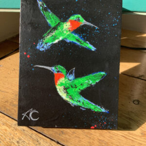 Product Image: “Higher Love” Hummingbird Painting 8″ x 6″